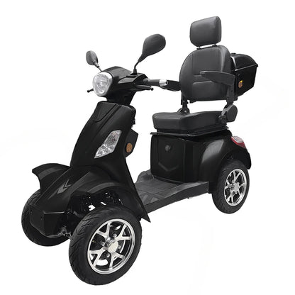 Scooter eléctrico para discapacitados eec para adultos, scooter para movilidad al aire libre de 4 ruedas y doble asiento de 350W, para personas mayores.